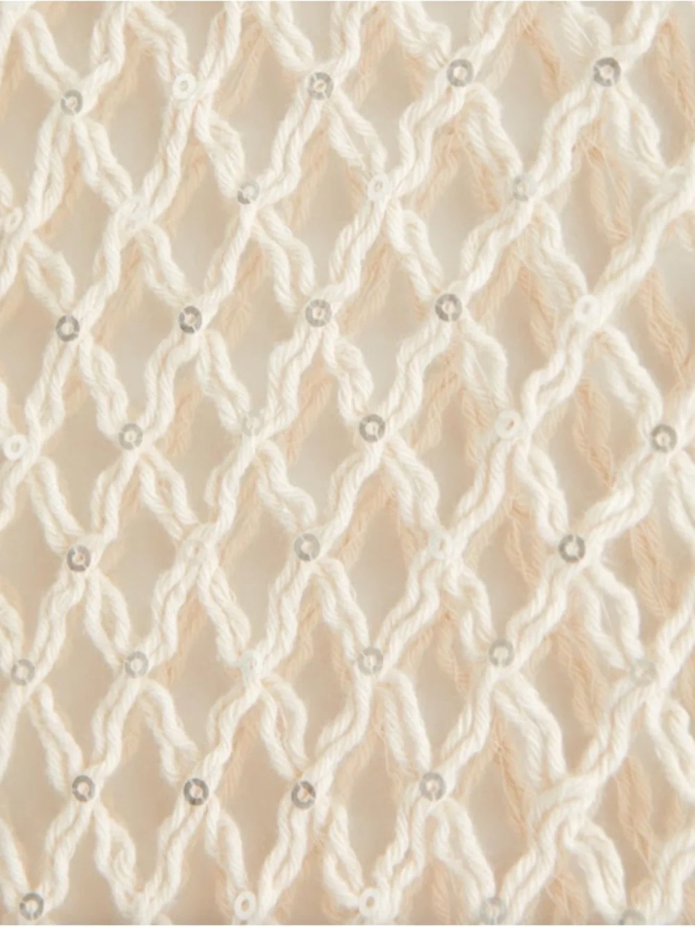 Abercrombie & Fitch Crochet-Style Scoopneck Maxi Dress Coverup - Cream XS - Picture 6 of 6